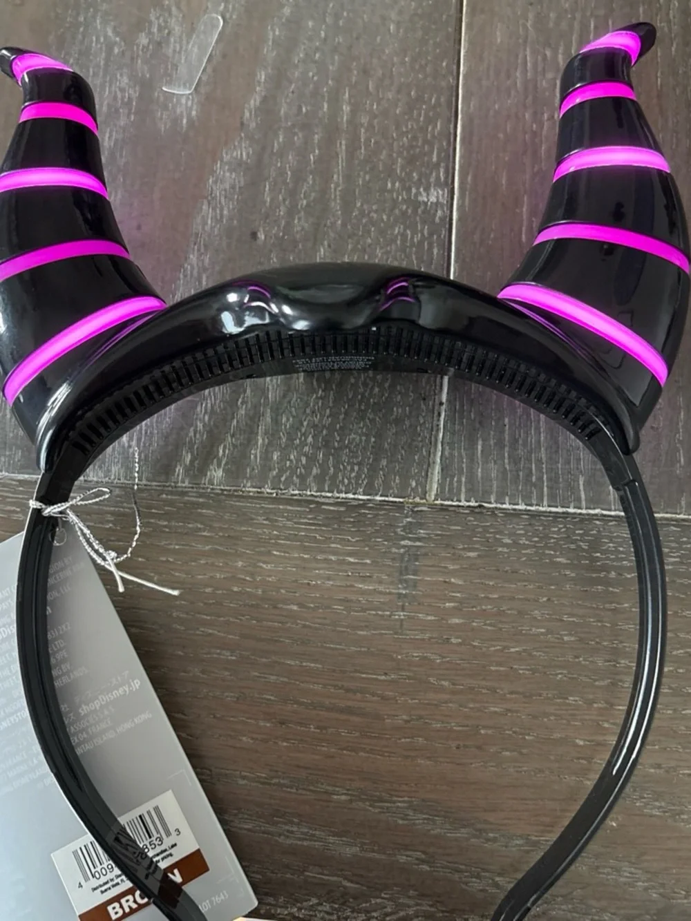 Malificent light up Black and Hot Pink Horn Headband - Women Accessories